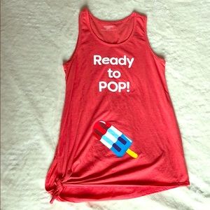 Coral Motherhood Maternity Shirt